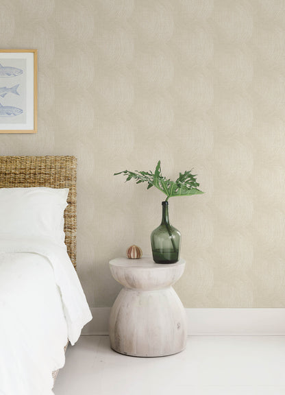 A-Street Prints Sea Salt Folly Wallpaper - Champagne