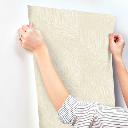 A-Street Prints Sea Salt Folly Wallpaper - Champagne