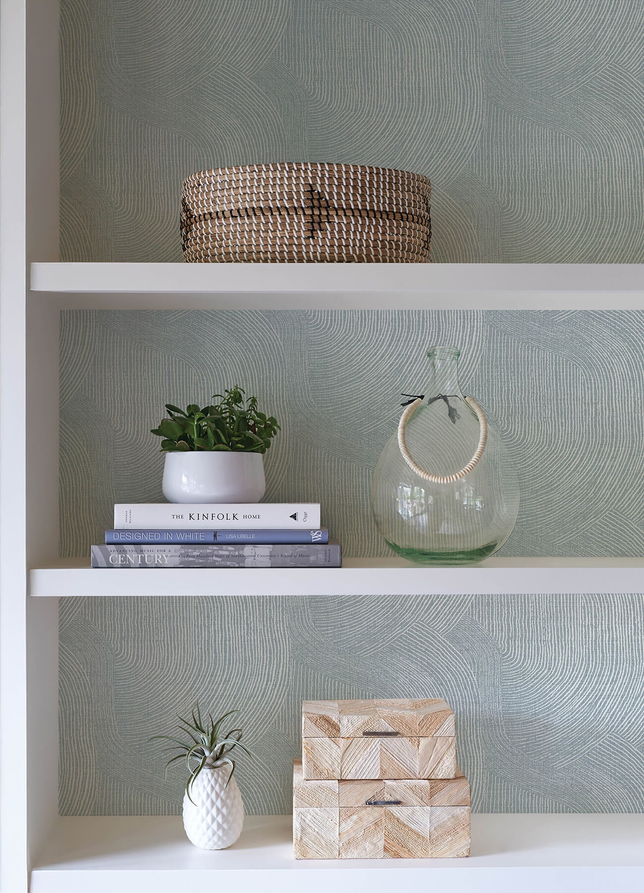 A-Street Prints Sea Salt Folly Wallpaper - Light Blue