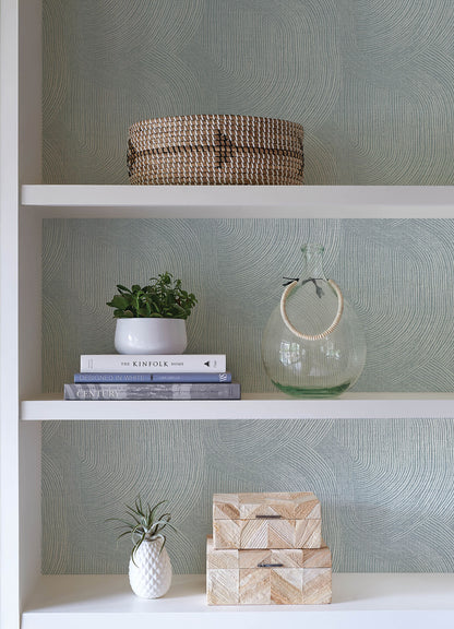 A-Street Prints Sea Salt Folly Wallpaper - Light Blue