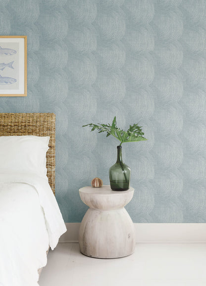 A-Street Prints Sea Salt Folly Wallpaper - Light Blue