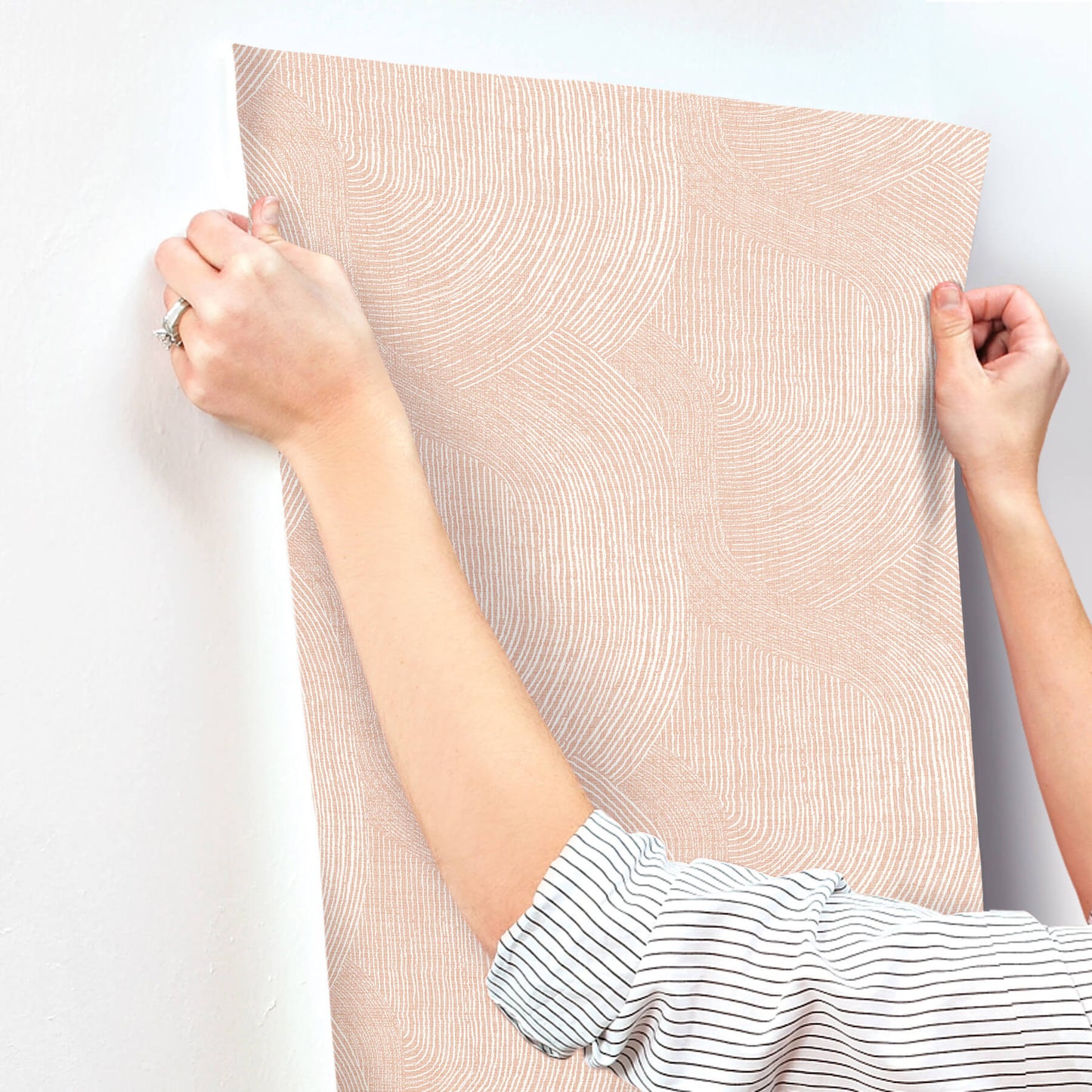 A-Street Prints Sea Salt Folly Wallpaper - Blush
