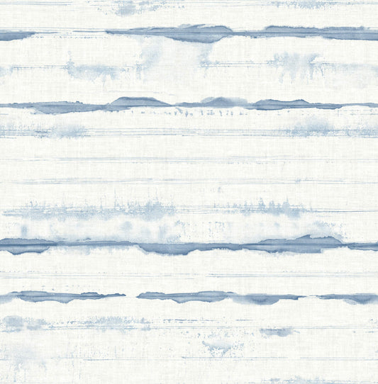 A-Street Prints Sea Salt Destin Wallpaper - Blue