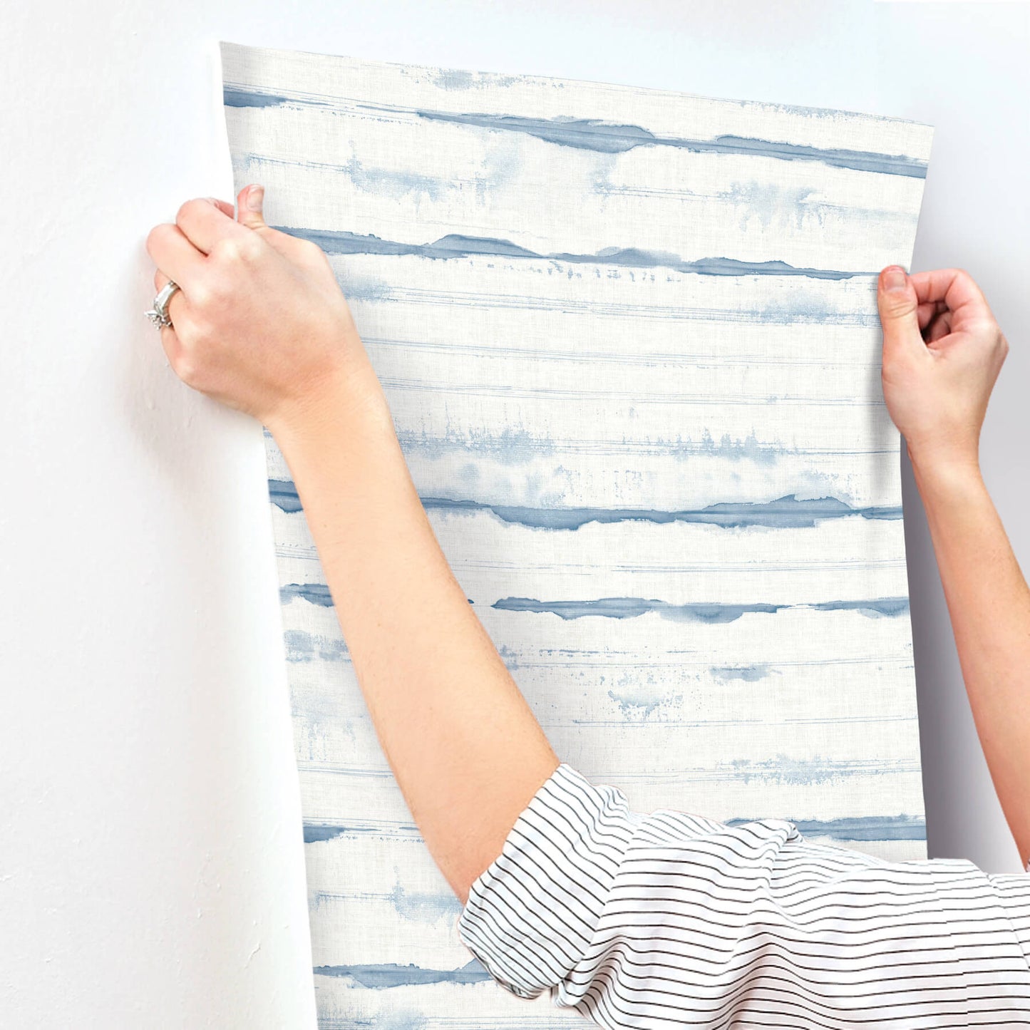 A-Street Prints Sea Salt Destin Wallpaper - Blue