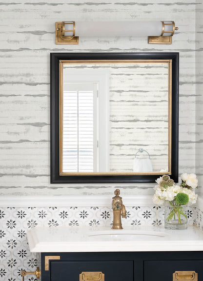 A-Street Prints Sea Salt Destin Wallpaper - Grey