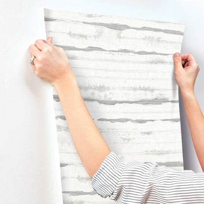 A-Street Prints Sea Salt Destin Wallpaper - Grey