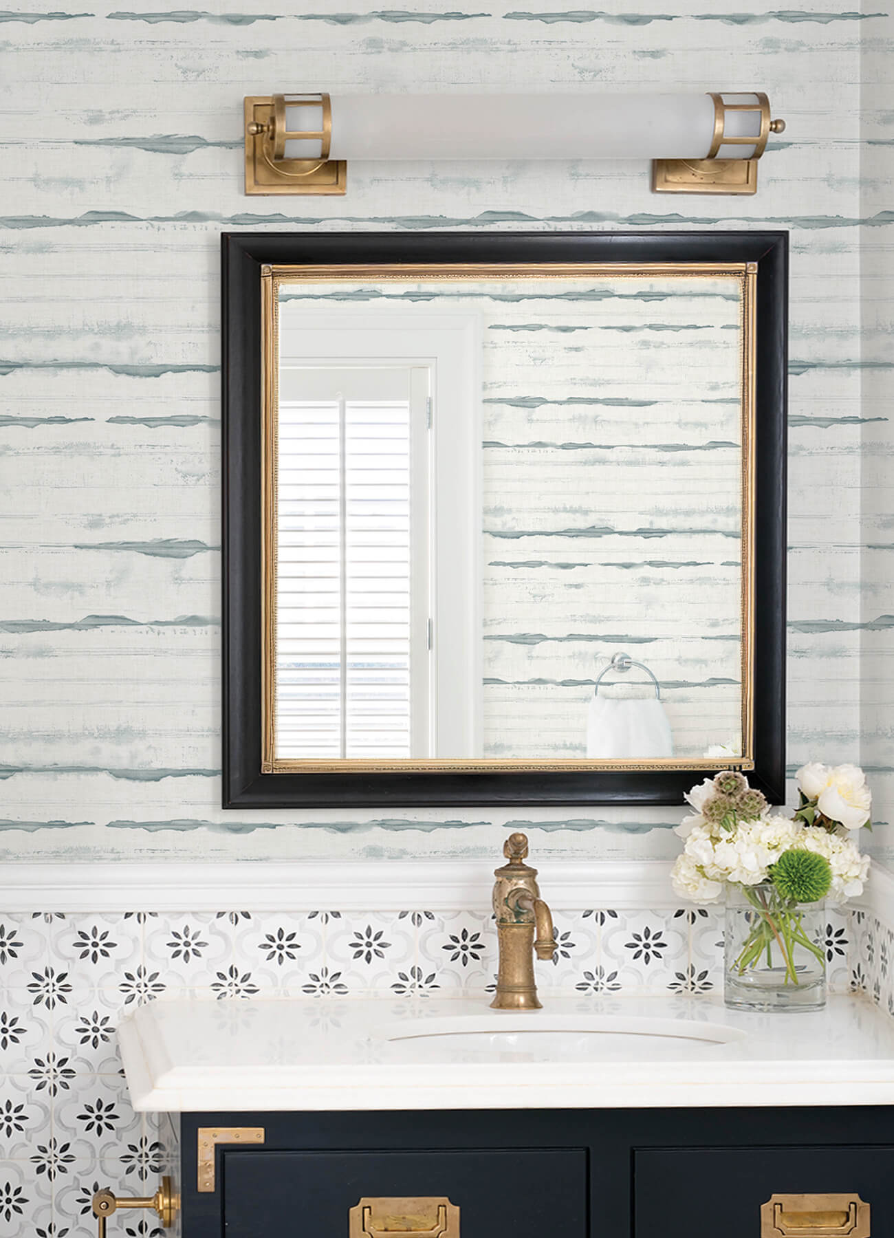 A-Street Prints Sea Salt Destin Wallpaper - Teal