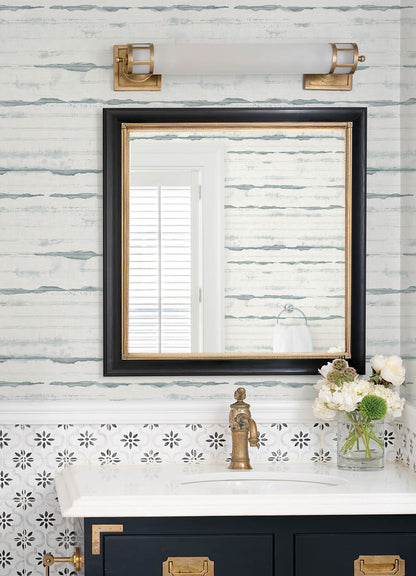 A-Street Prints Sea Salt Destin Wallpaper - Teal