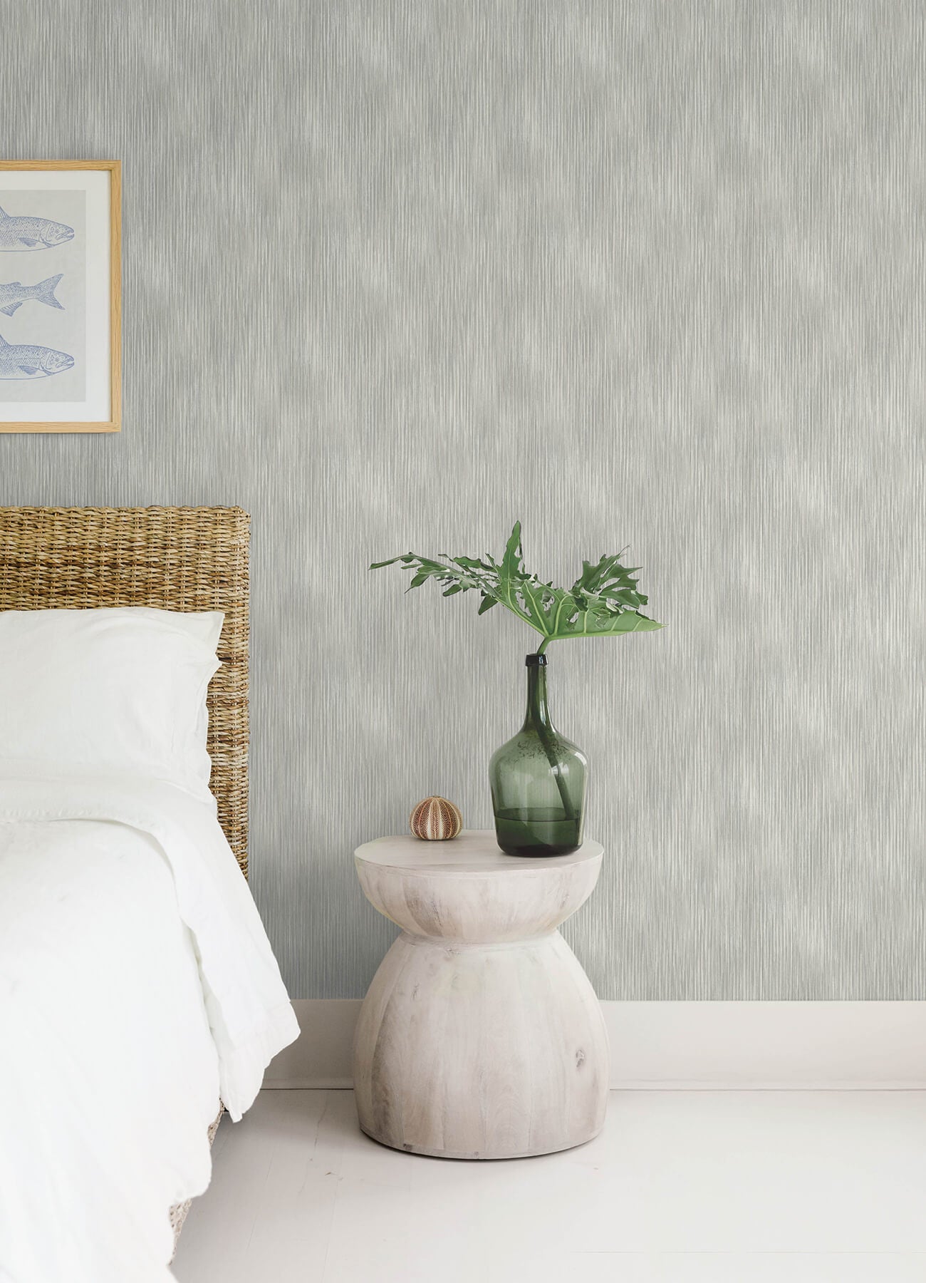 A-Street Prints Sea Salt Largo Wallpaper - Grey
