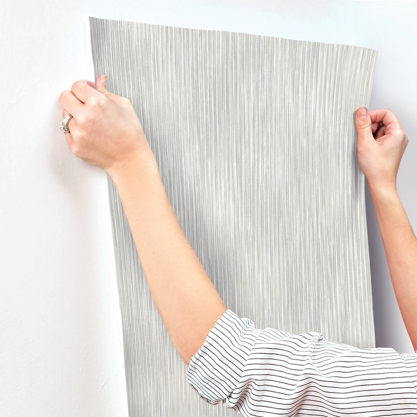 A-Street Prints Sea Salt Largo Wallpaper - Grey