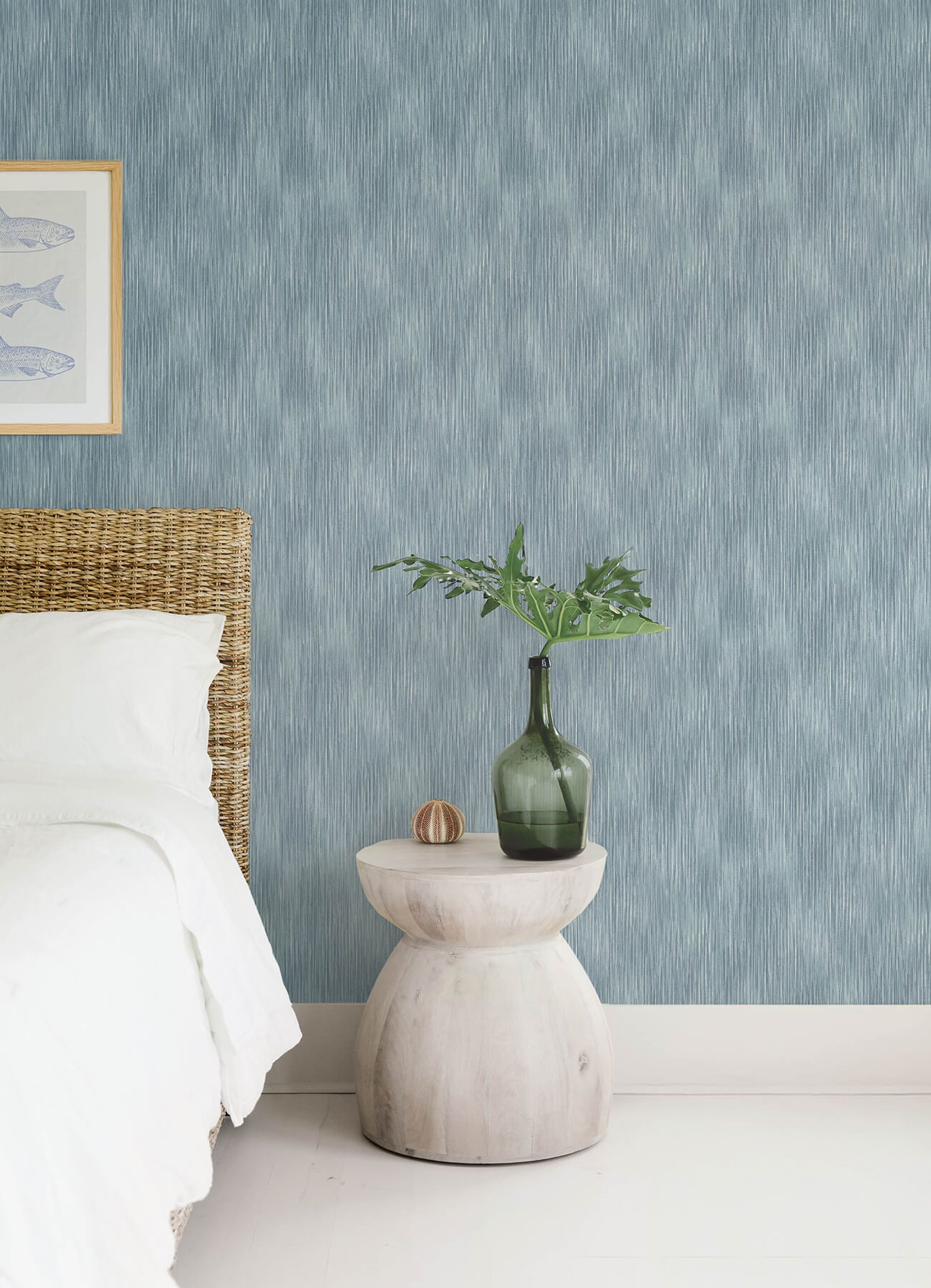 A-Street Prints Sea Salt Largo Wallpaper - Sky Blue