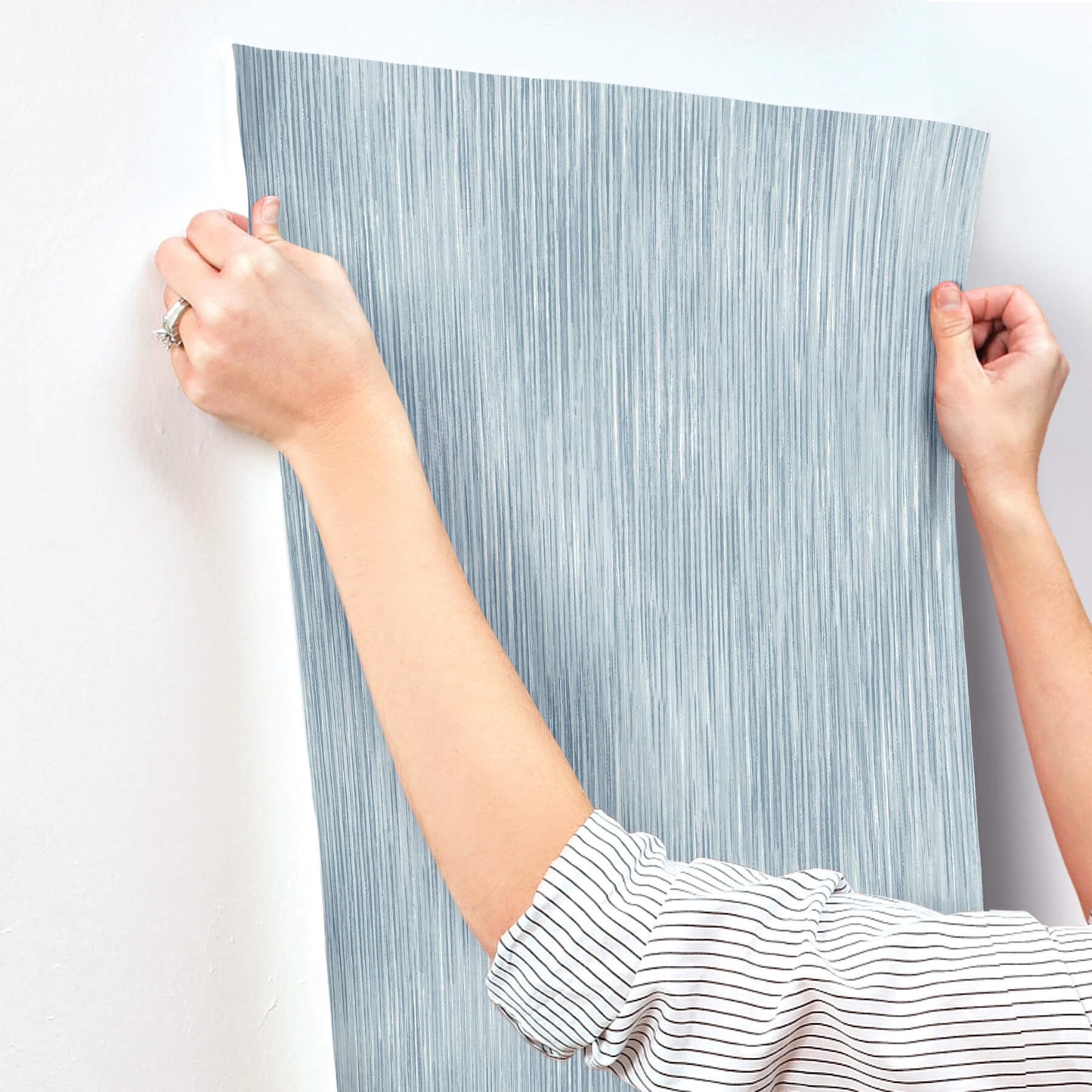 A-Street Prints Sea Salt Largo Wallpaper - Sky Blue