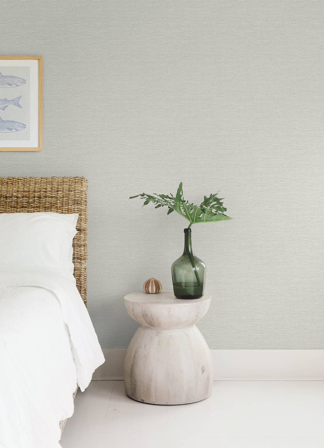 A-Street Prints Sea Salt Malin Wallpaper - Dove