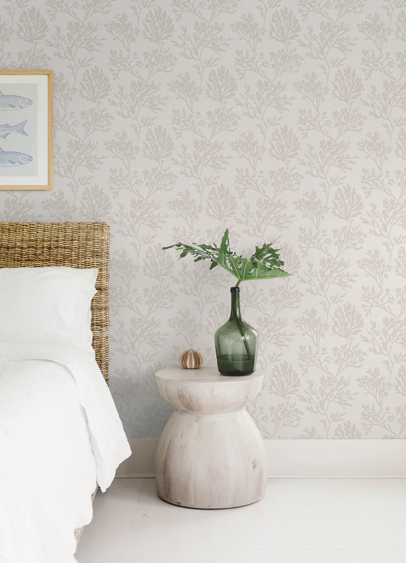 A-Street Prints Sea Salt Tortuga Wallpaper - Dove