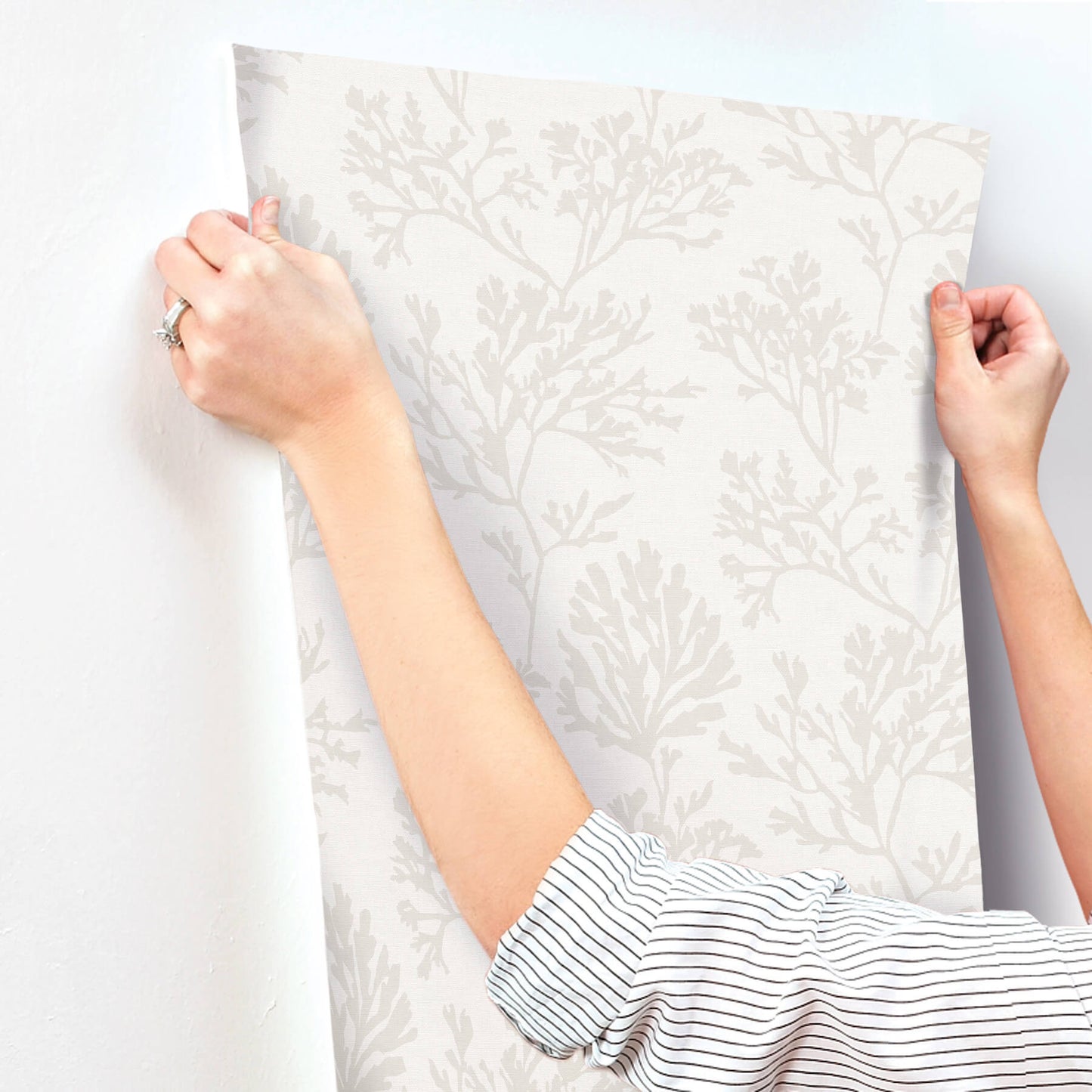 A-Street Prints Sea Salt Tortuga Wallpaper - Dove