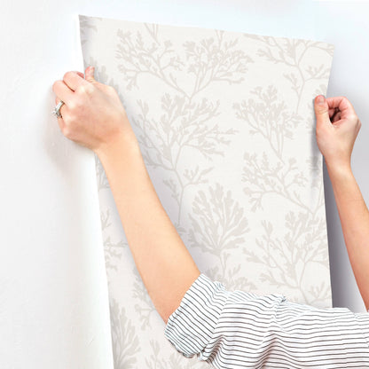 A-Street Prints Sea Salt Tortuga Wallpaper - Dove