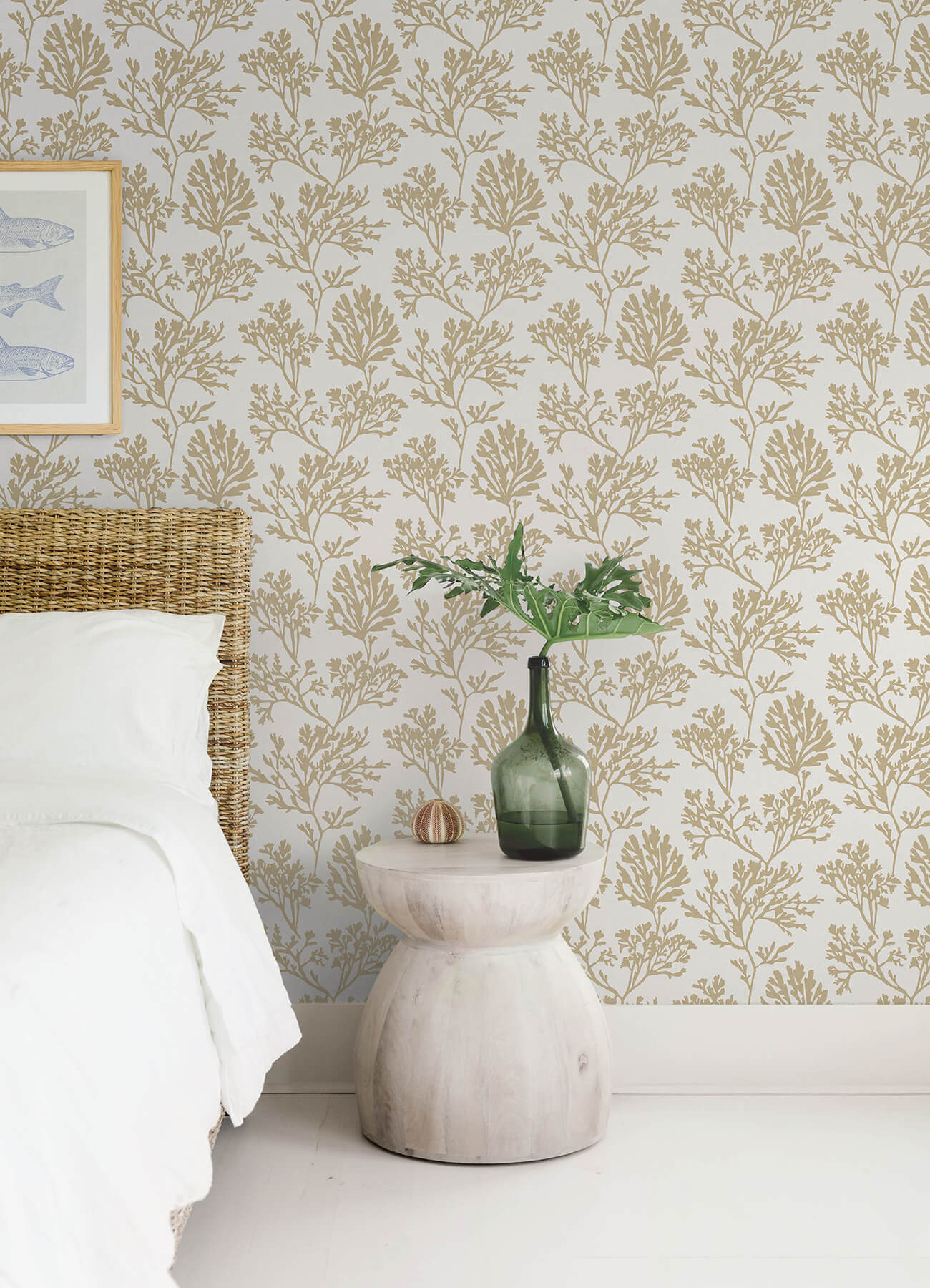 A-Street Prints Sea Salt Tortuga Wallpaper - Gold