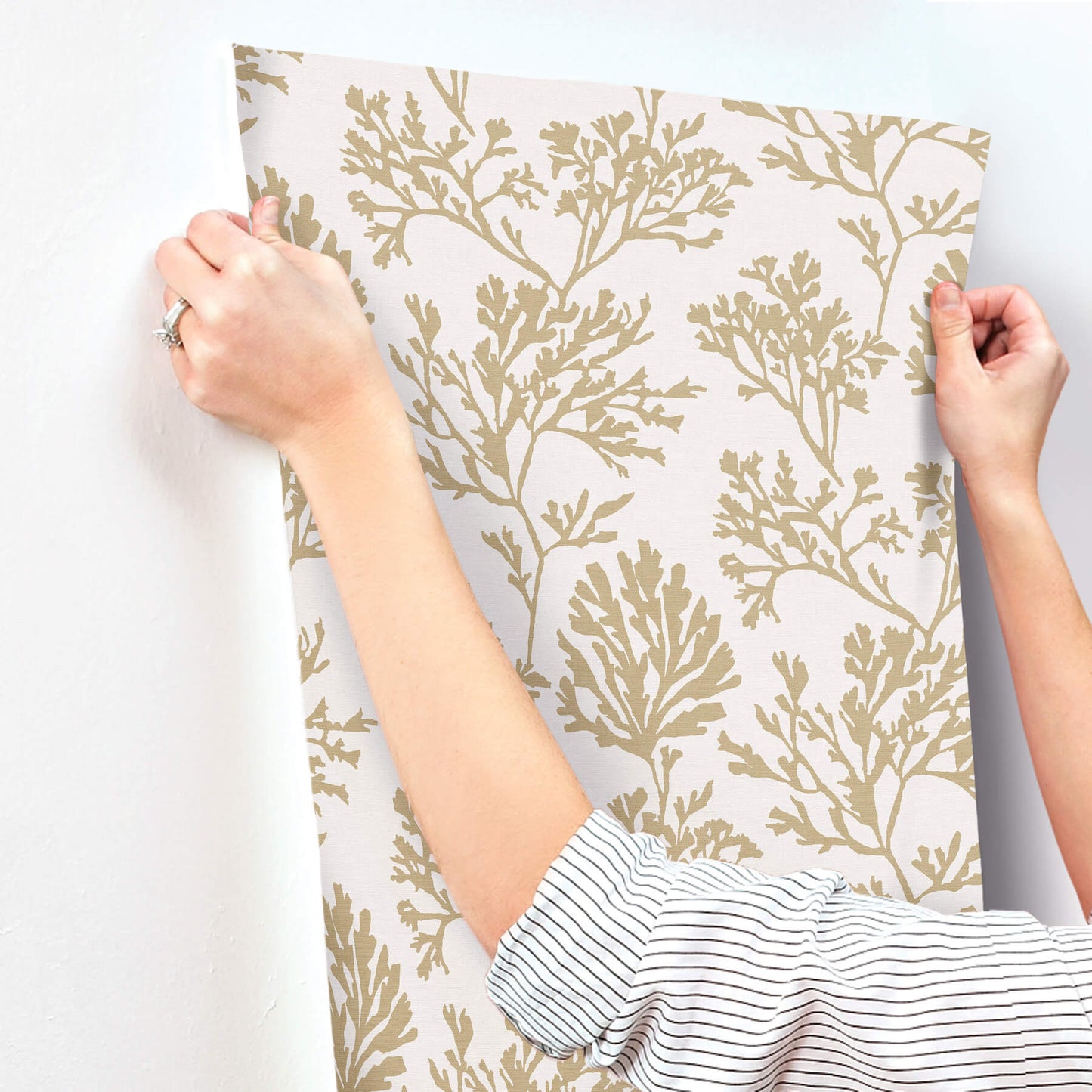 A-Street Prints Sea Salt Tortuga Wallpaper - Gold