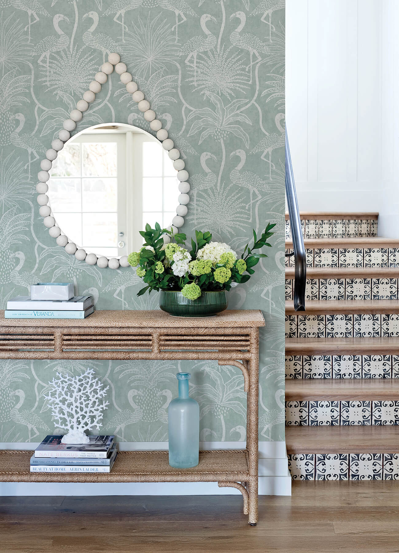 A-Street Prints Sea Salt Biscayne Wallpaper - Turquoise