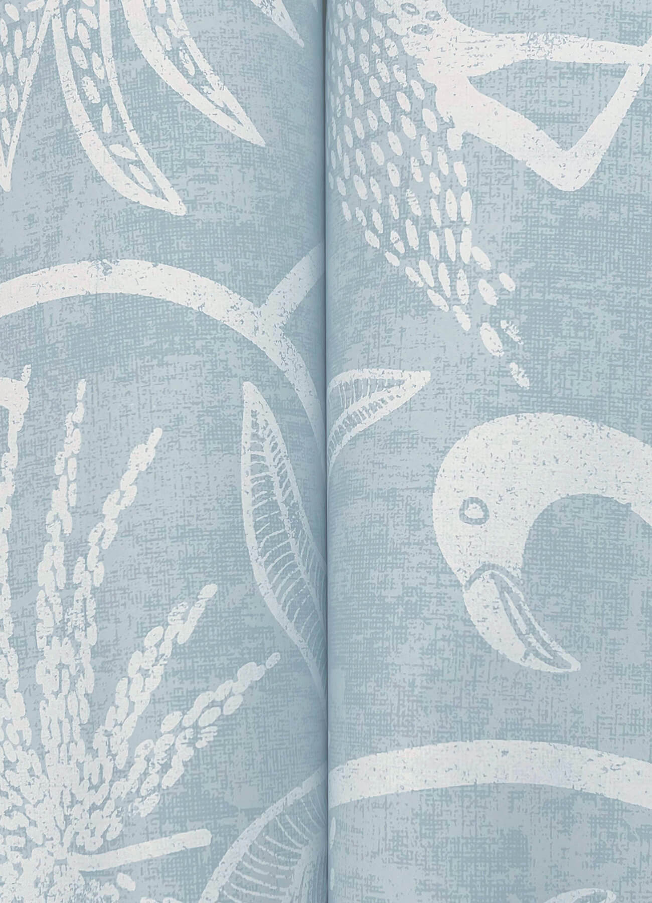 A-Street Prints Sea Salt Biscayne Wallpaper - Sky Blue