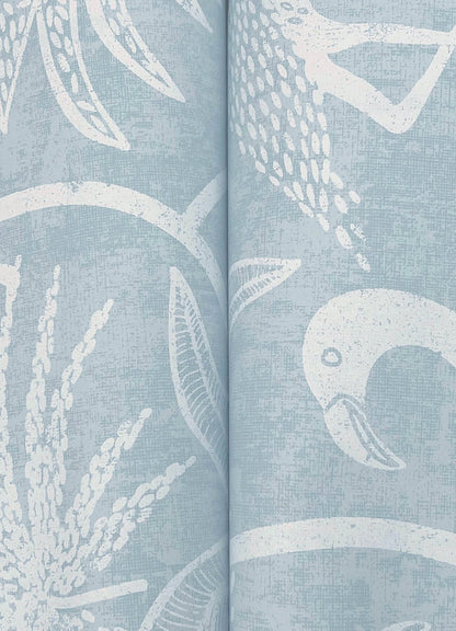 A-Street Prints Sea Salt Biscayne Wallpaper - Sky Blue