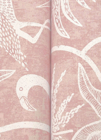 A-Street Prints Sea Salt Biscayne Wallpaper - Coral