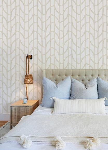 A-Street Prints Sea Salt Salvo Wallpaper - Gold