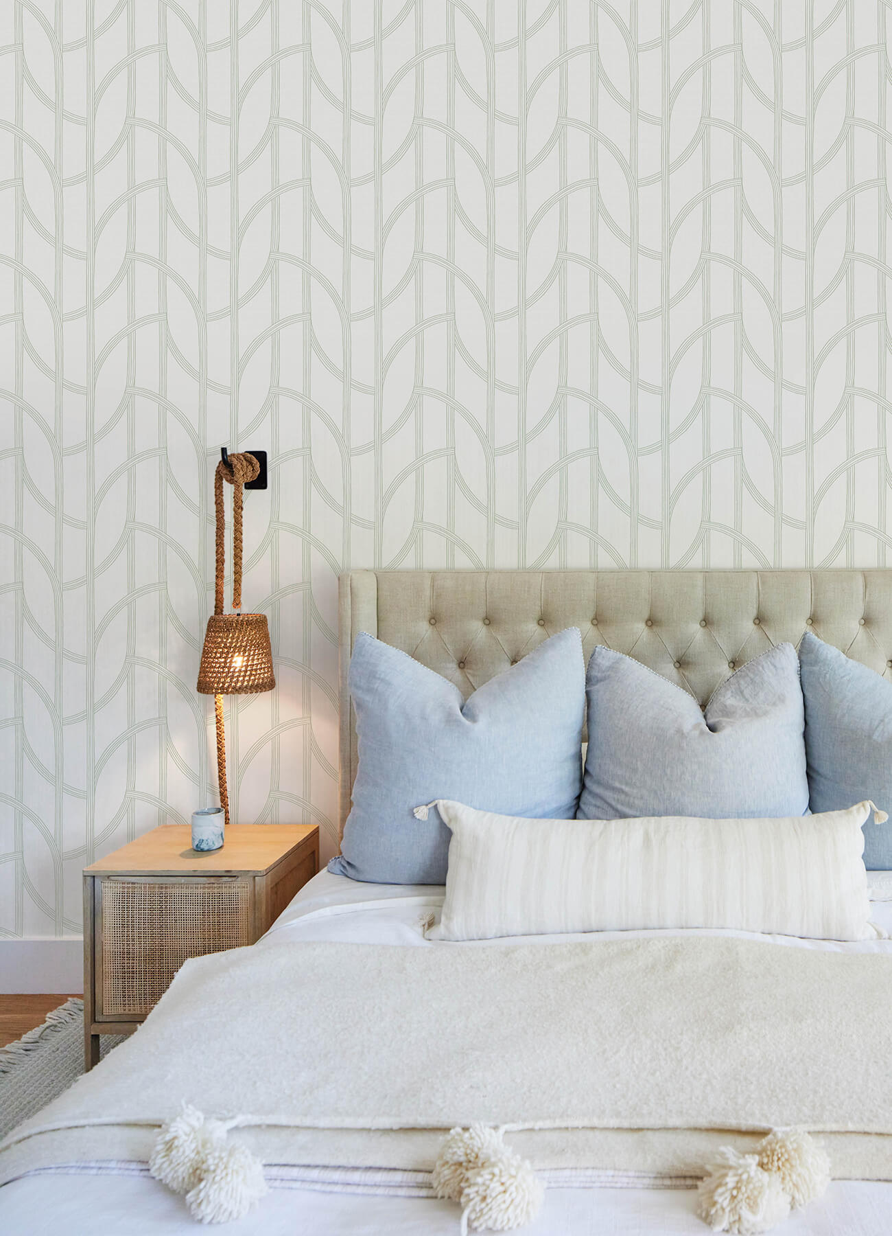 A-Street Prints Sea Salt Salvo Wallpaper - Light Green