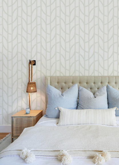 A-Street Prints Sea Salt Salvo Wallpaper - Light Green