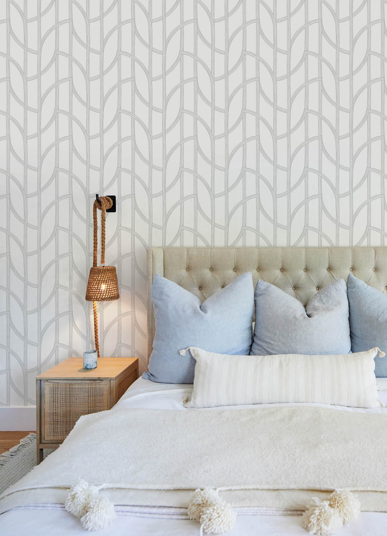 A-Street Prints Sea Salt Salvo Wallpaper - Silver