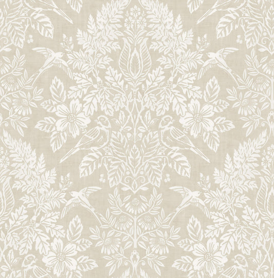 Chris Loves Julia Finch Wallpaper - Neutral