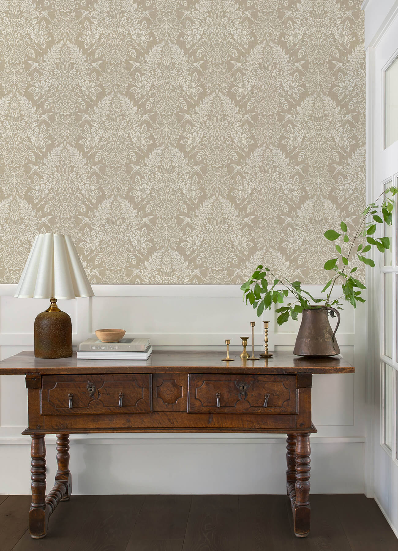 Chris Loves Julia Finch Wallpaper - Neutral