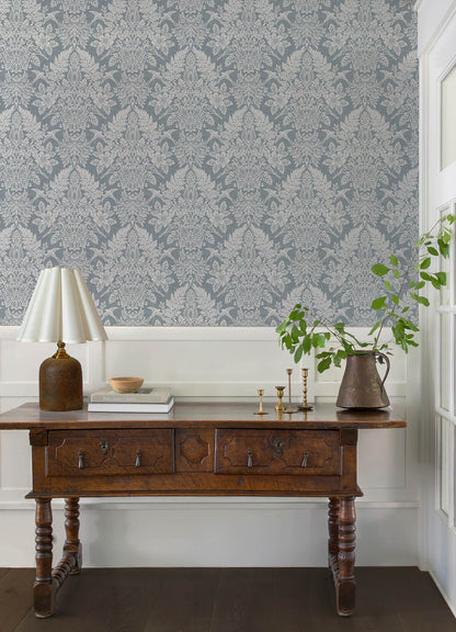 Chris Loves Julia Finch Wallpaper - Light Blue