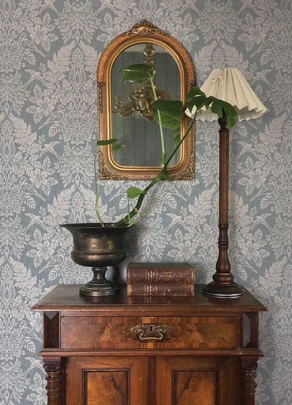 Chris Loves Julia Finch Wallpaper - Light Blue