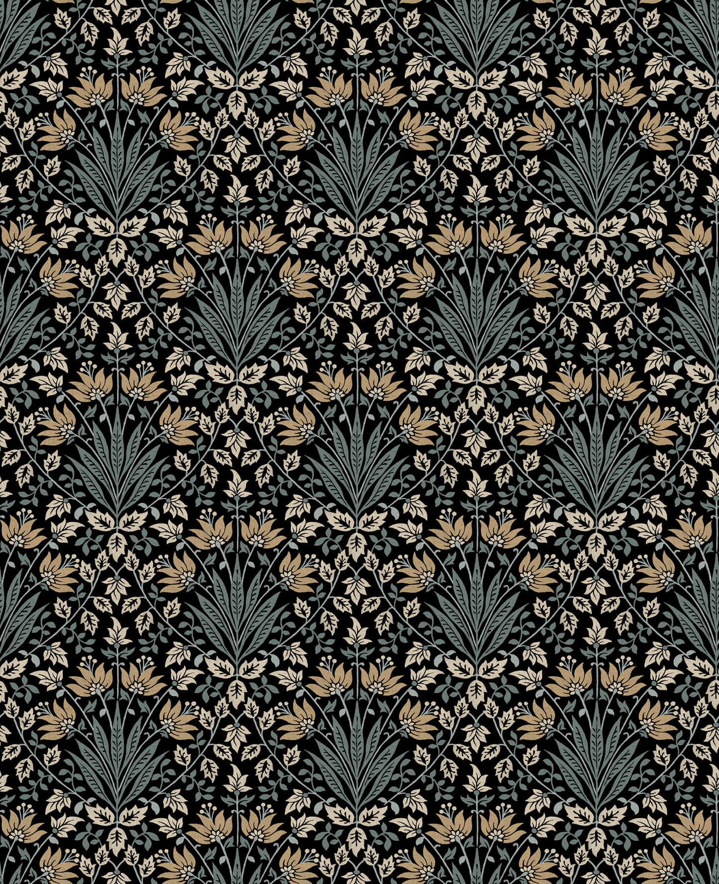 Chris Loves Julia Woodbury Wallpaper - Black