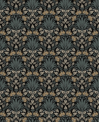 Chris Loves Julia Woodbury Wallpaper - Black