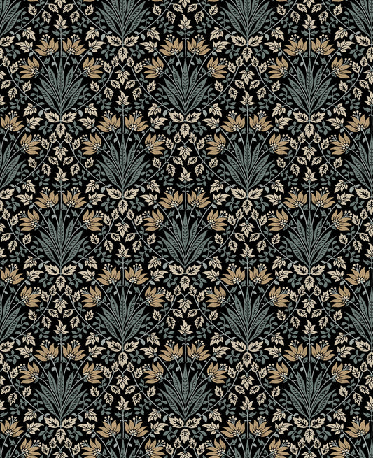 Chris Loves Julia Woodbury Wallpaper - Black