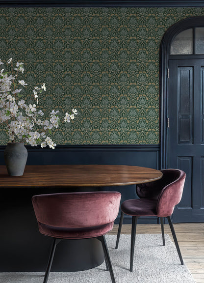 Chris Loves Julia Woodbury Wallpaper - Evergreen