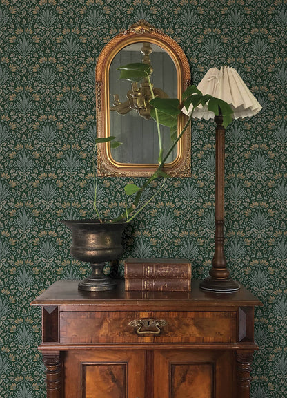 Chris Loves Julia Woodbury Wallpaper - Evergreen