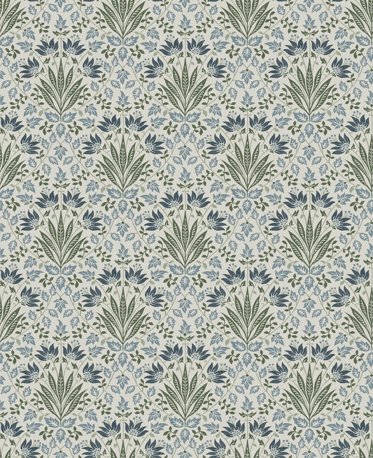 Chris Loves Julia Woodbury Wallpaper - Blue