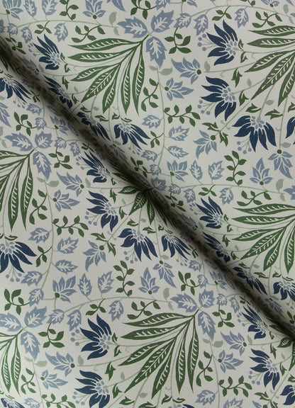 Chris Loves Julia Woodbury Wallpaper - Blue