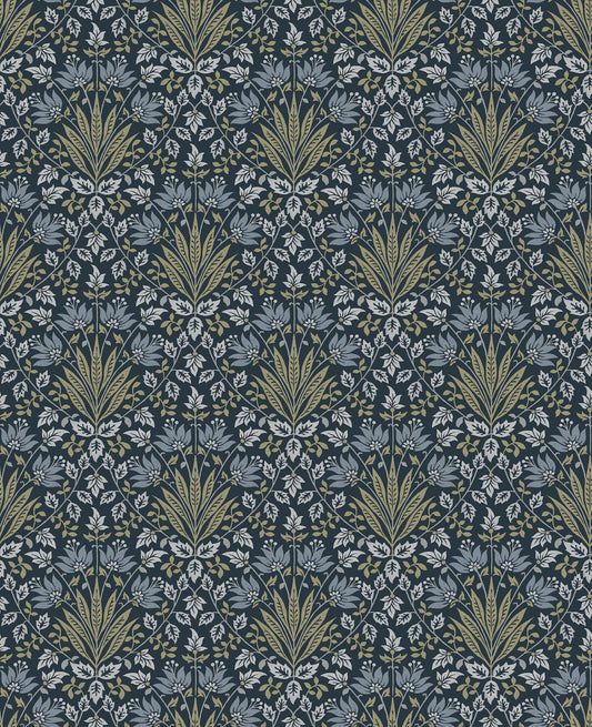 Chris Loves Julia Woodbury Wallpaper - Navy