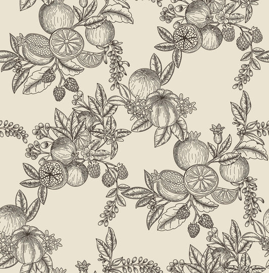 Chris Loves Julia Gerty Wallpaper - Black & White