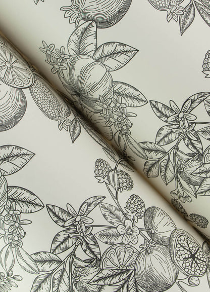 Chris Loves Julia Gerty Wallpaper - Black & White