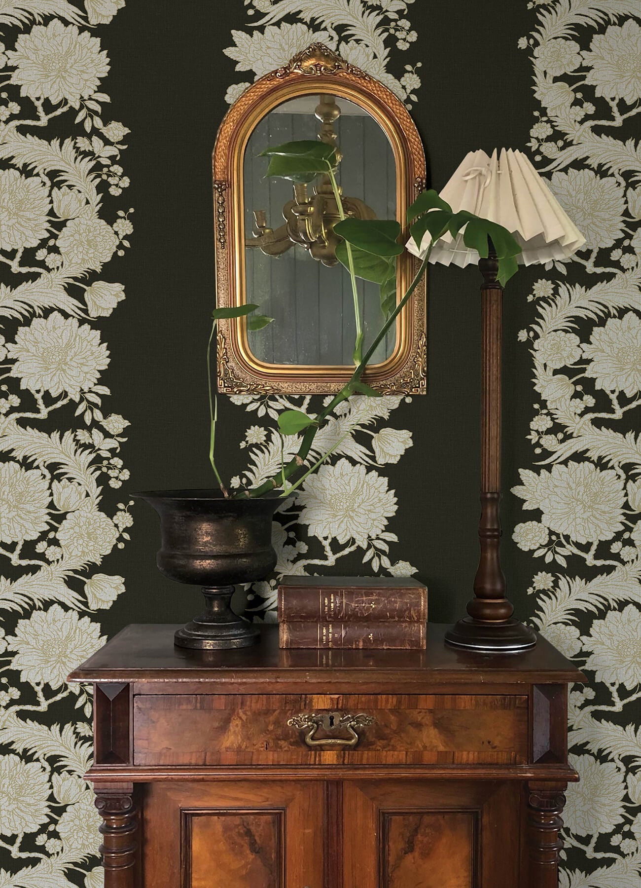 4173-27641 A-Street Prints Chris Loves Julia Gisela Floral Columns