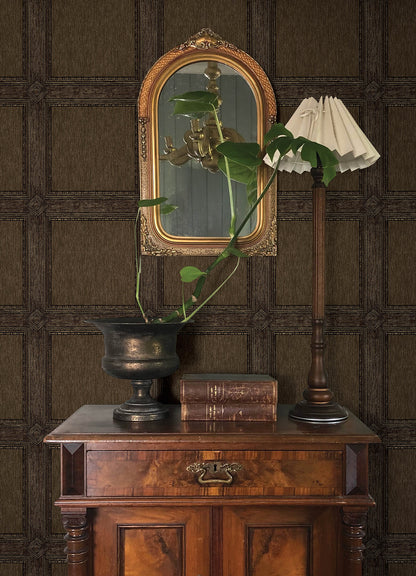 Chris Loves Julia Moorland Wallpaper - Dark Brown