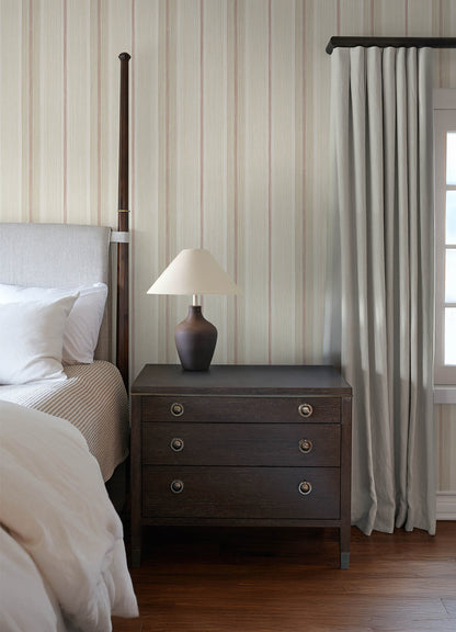 Chris Loves Julia Ames Wallpaper - Red & Beige