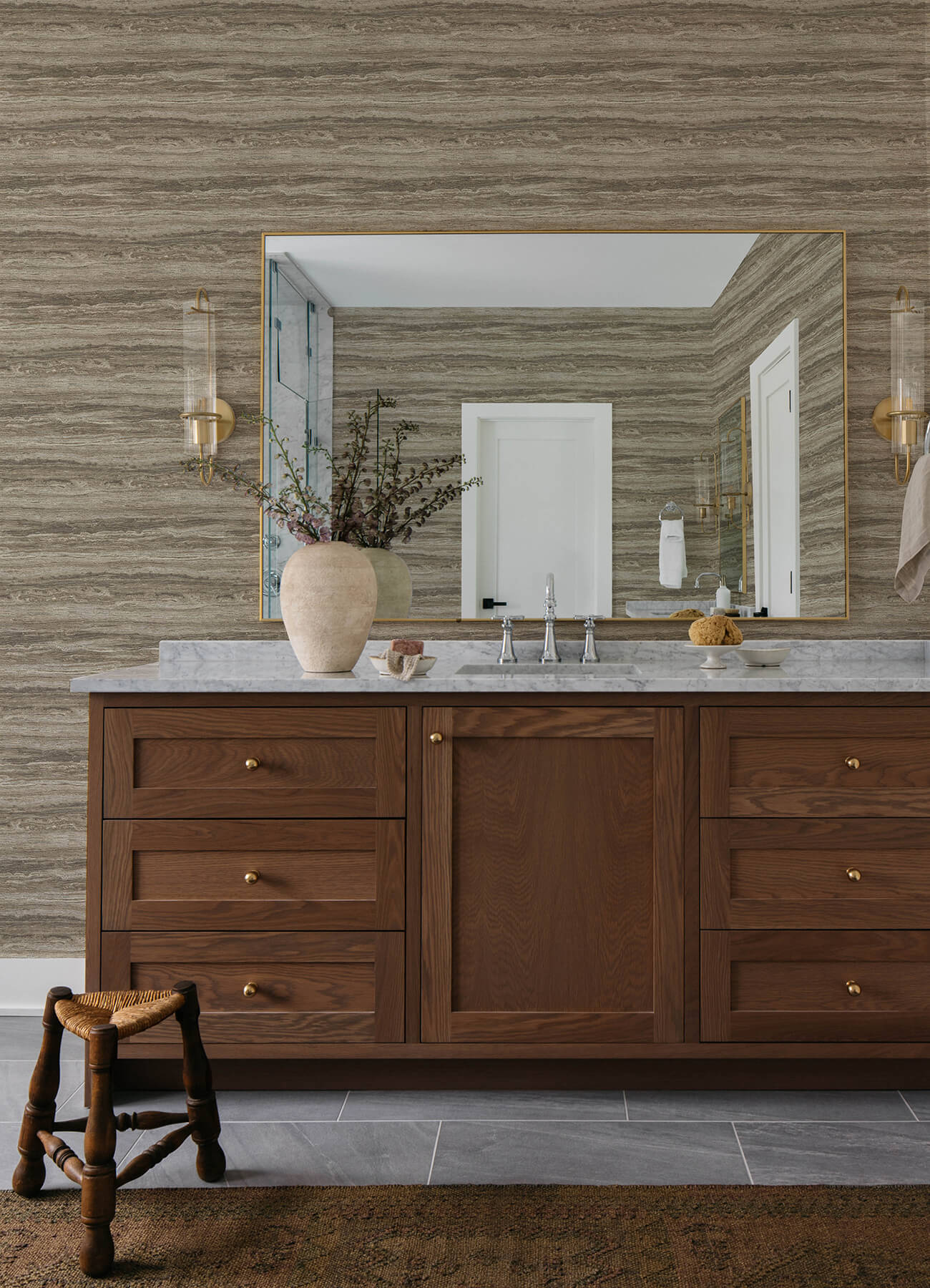 Chris Loves Julia Lyman Wallpaper - Stone