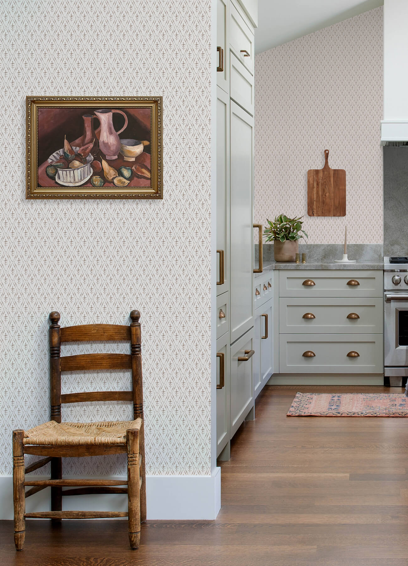 Chris Loves Julia Tillie Wallpaper - Taupe