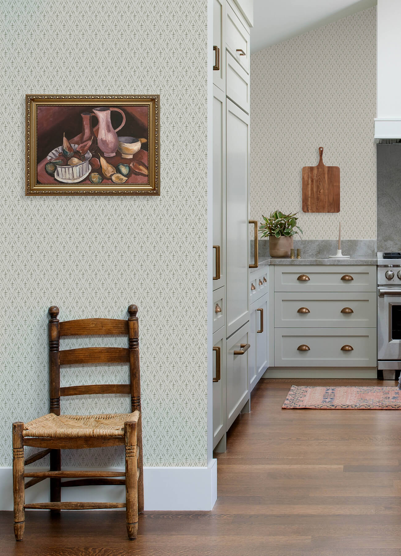 Chris Loves Julia Tillie Wallpaper - Sage